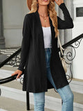 Open Front Long Sleeve Cardigan - Trendsi - Flyclothing LLC