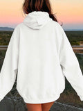 Drawstring Dropped Shoulder Hoodie - Trendsi - Flyclothing LLC