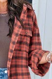 Full Size Plaid Collared Neck Long Sleeve Shirt - Trendsi - Flyclothing LLC