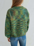 Heathered Turtleneck Dropped Shoulder Sweater - Trendsi - Flyclothing LLC