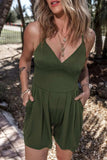 V-Neck Spaghetti Strap Romper - Trendsi - Flyclothing LLC