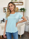 Basic Bae Bamboo Full Size Round Neck Short Sleeve T-Shirt Plus Size - Trendsi - Flyclothing LLC