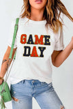 GAME DAY Round Neck Short Sleeve T-Shirt - Trendsi - Flyclothing LLC