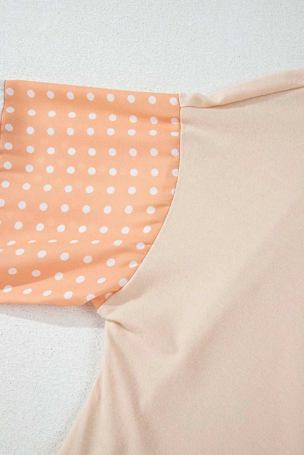 Printed V-Neck Long Sleeve Blouse - Trendsi - Flyclothing LLC