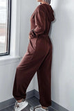 Full Size Drawstring Long Sleeve Jumpsuit - Trendsi - Flyclothing LLC