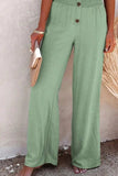 Full Size Decorative Button High Waist Pants - Trendsi - Flyclothing LLC
