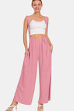 Zenana Pocketed Wide Strap Wide Leg Overalls - Trendsi - Flyclothing LLC