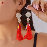 Halloween Ghost Tassel Drop Earrings - Trendsi - Flyclothing LLC