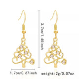 Christmas Tree Shape Dangle Earrings - Trendsi - Flyclothing LLC