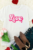 LOVE Round Neck Short Sleeve T-Shirt - Trendsi - Flyclothing LLC