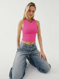 Round Neck Cropped Tank - Trendsi - Flyclothing LLC