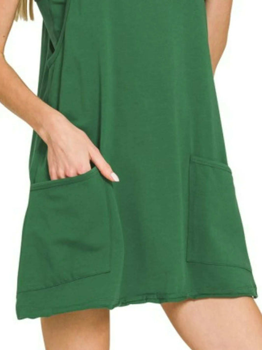 Zenana Cami Mini Dress with Built-in Romper Liner - Trendsi - Flyclothing LLC
