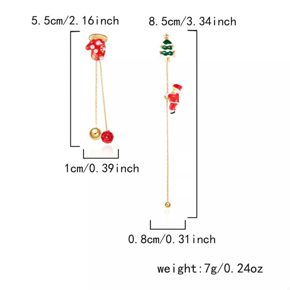 Christmas Santa Drop Earrings - Trendsi - Flyclothing LLC