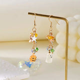Halloween Asymmetrical Pumpkin Ghost Earrings - Trendsi - Flyclothing LLC