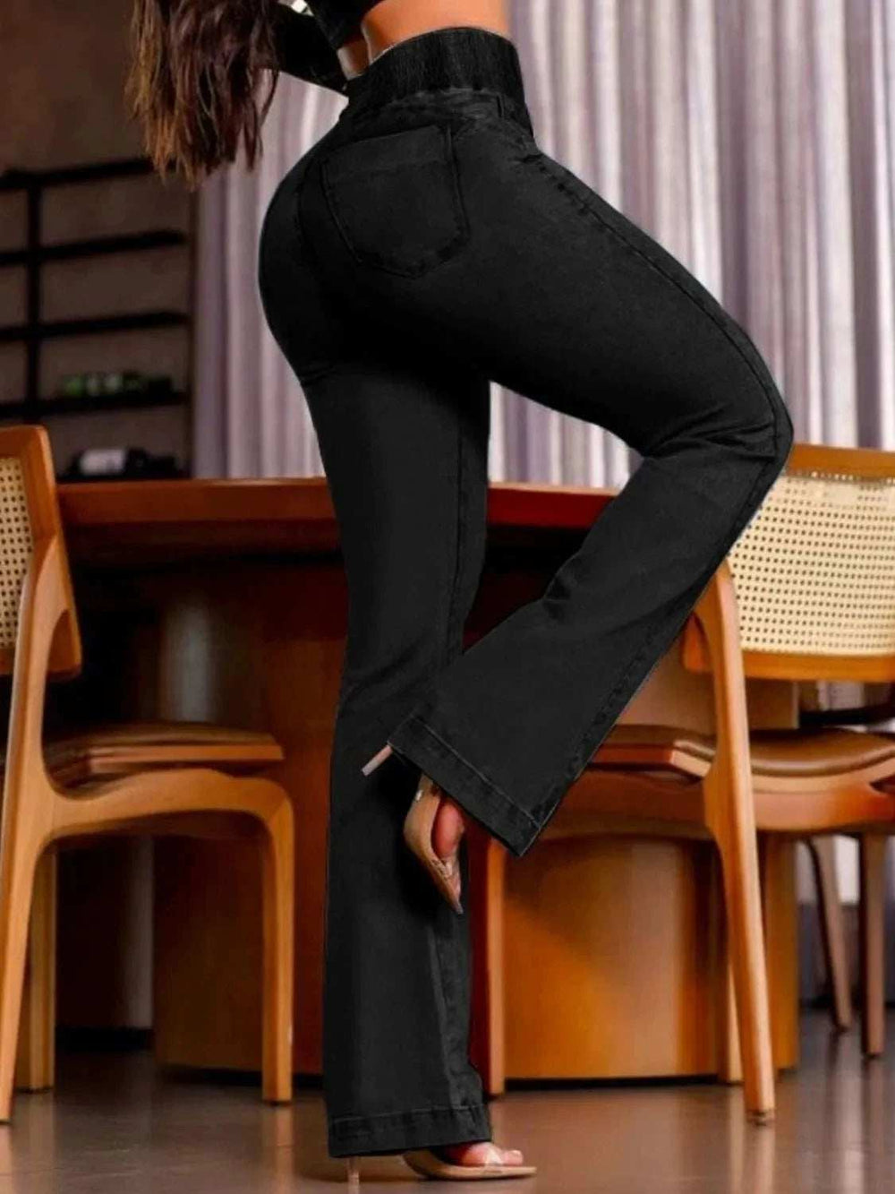 High Rise Bootcut Jeans - Trendsi - Flyclothing LLC