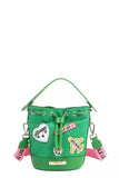 Nicole Lee USA Color Patch Bucket Bag - Trendsi - Flyclothing LLC