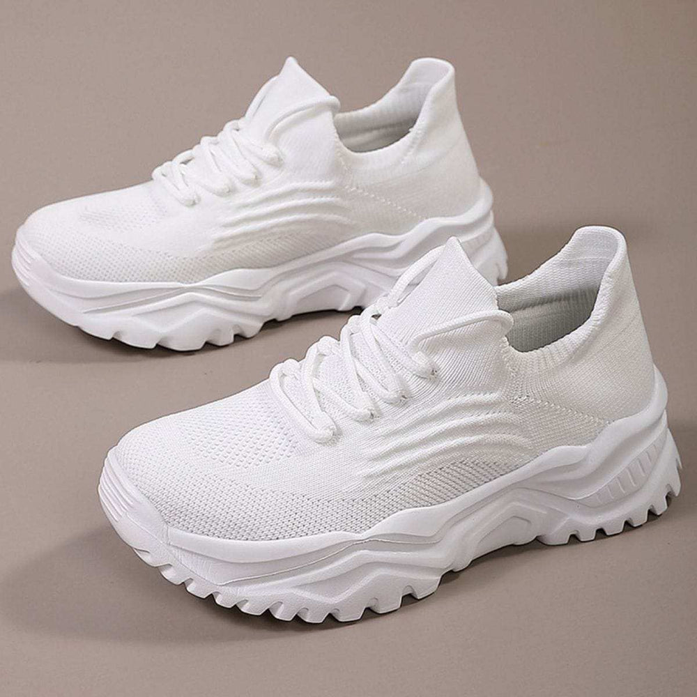 Round Toe Platform Athletic - Trendsi - Flyclothing LLC