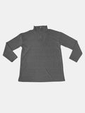 Full Size Quarter Zip Long Sleeve Top - Trendsi - Flyclothing LLC