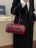 PU Leather Bow Trim Shoulder Bag - Trendsi - Flyclothing LLC