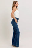 Judy Blue High-Waisted Flare Jeans with Front Pockets - Trendsi - Flyclothing LLC