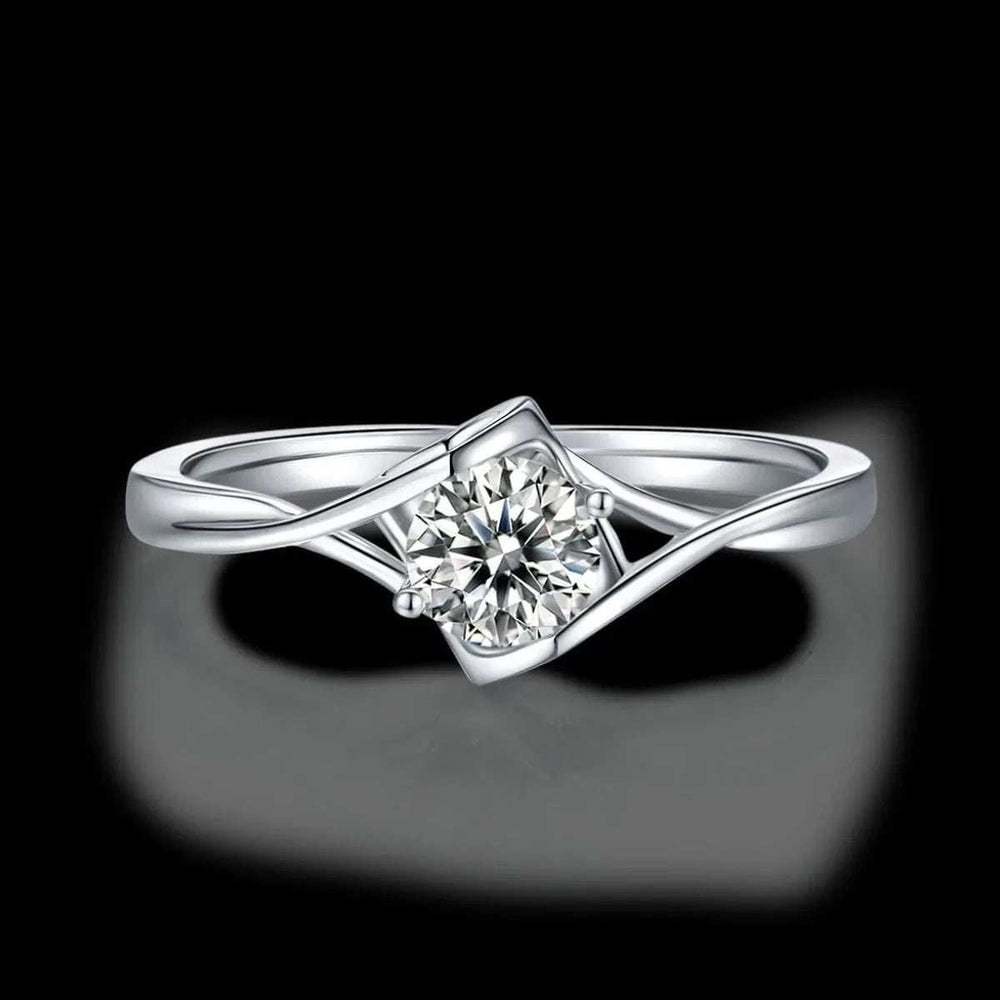 Moissanite 925 Sterling Silver Ring - Trendsi - Flyclothing LLC