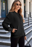 Texture Zip Up Baseball Collar Long Sleeve Jacket - Trendsi - Flyclothing LLC
