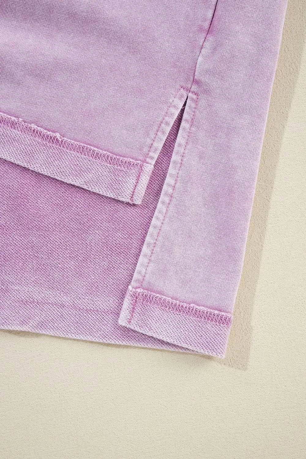 Exposed Seam Round Neck Long Sleeve Sweatshirt - Trendsi - Flyclothing LLC