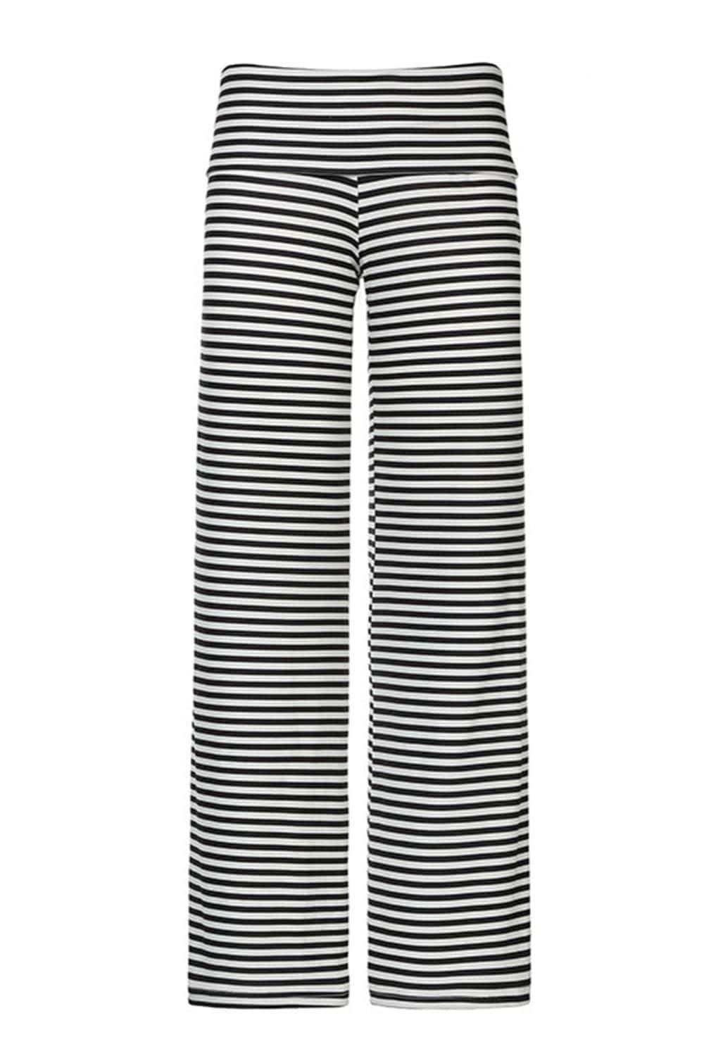 Striped Wide Leg Pants - Trendsi - Flyclothing LLC