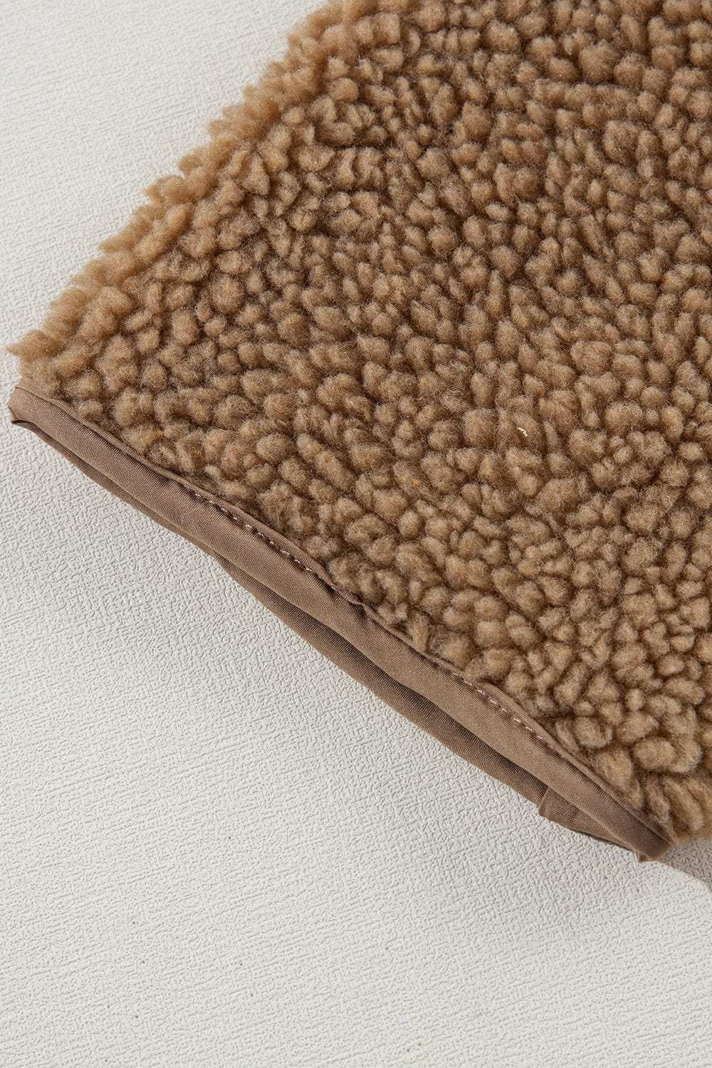 Drawstring Fleece Zip Up Hooded Jacket - Trendsi - Flyclothing LLC