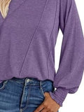 Round Neck Long Sleeve Top - Trendsi - Flyclothing LLC