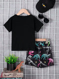 Children's Mommy's Little Boy Dinosaur Print Casual Set - Trendsi - Flyclothing LLC