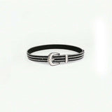 Studded Rhinestone PU Leather Belt - Trendsi - Flyclothing LLC