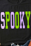 SPOOKY Round Neck Short Sleeve T-Shirt - Trendsi - Flyclothing LLC