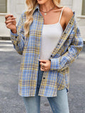 Plaid Button Up Long Sleeve Shirt - Trendsi - Flyclothing LLC