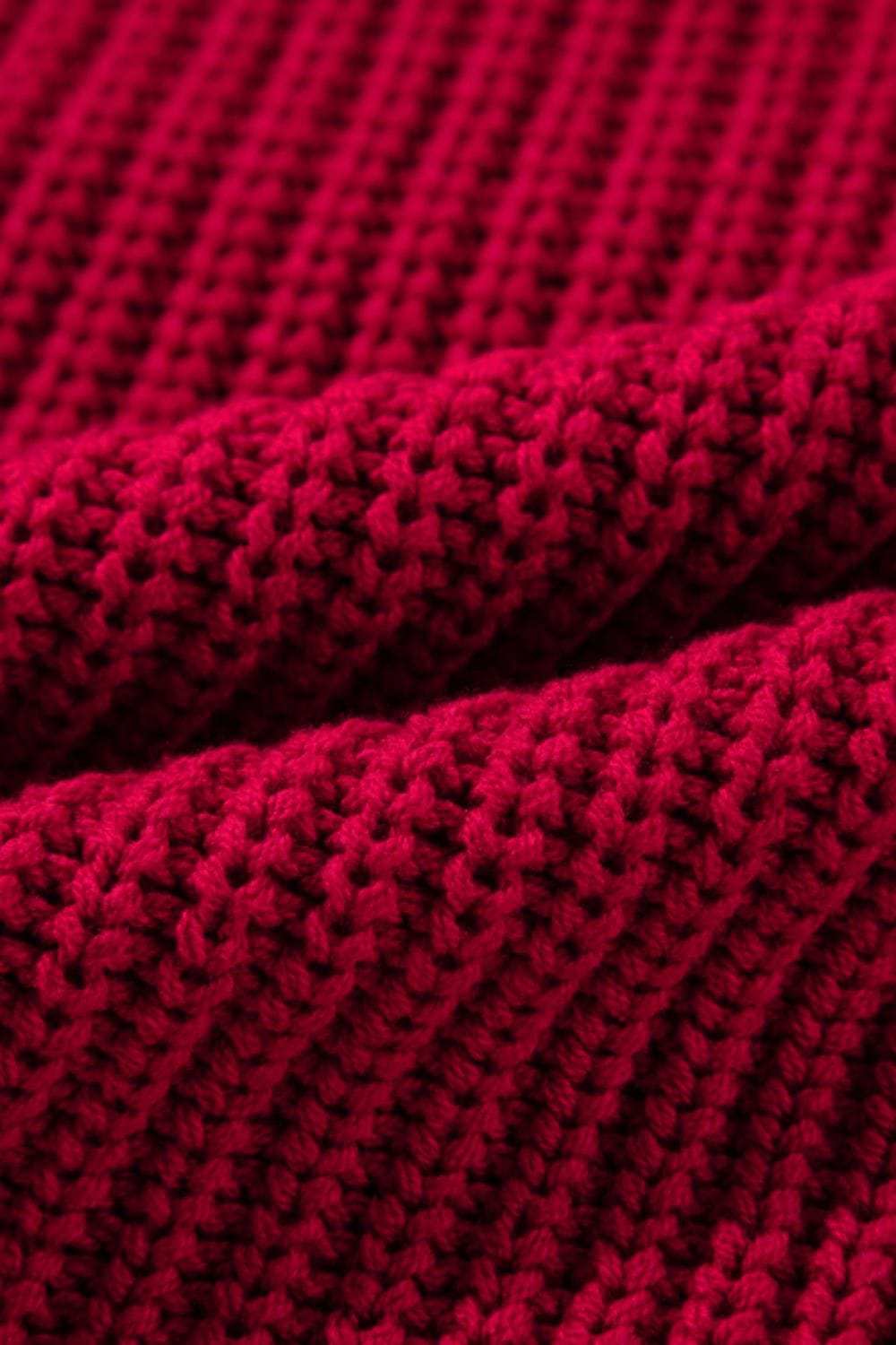 Off-Shoulder Long Sleeve Sweater - Trendsi - Flyclothing LLC