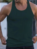 Men's Plus Size Round Neck Tank - Trendsi - Flyclothing LLC