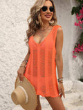 V-Neck Sleeveless Cover-Up - Trendsi - Flyclothing LLC