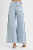 RISEN Full Size High Rise Ankle Wide Palazzo Jeans Plus Size - Trendsi - Flyclothing LLC