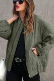 Zip Up Drop Shoulder Long Sleeve Puffer Jacket - Trendsi - Flyclothing LLC