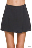 Zenana Wrap Front Skort - Trendsi - Flyclothing LLC