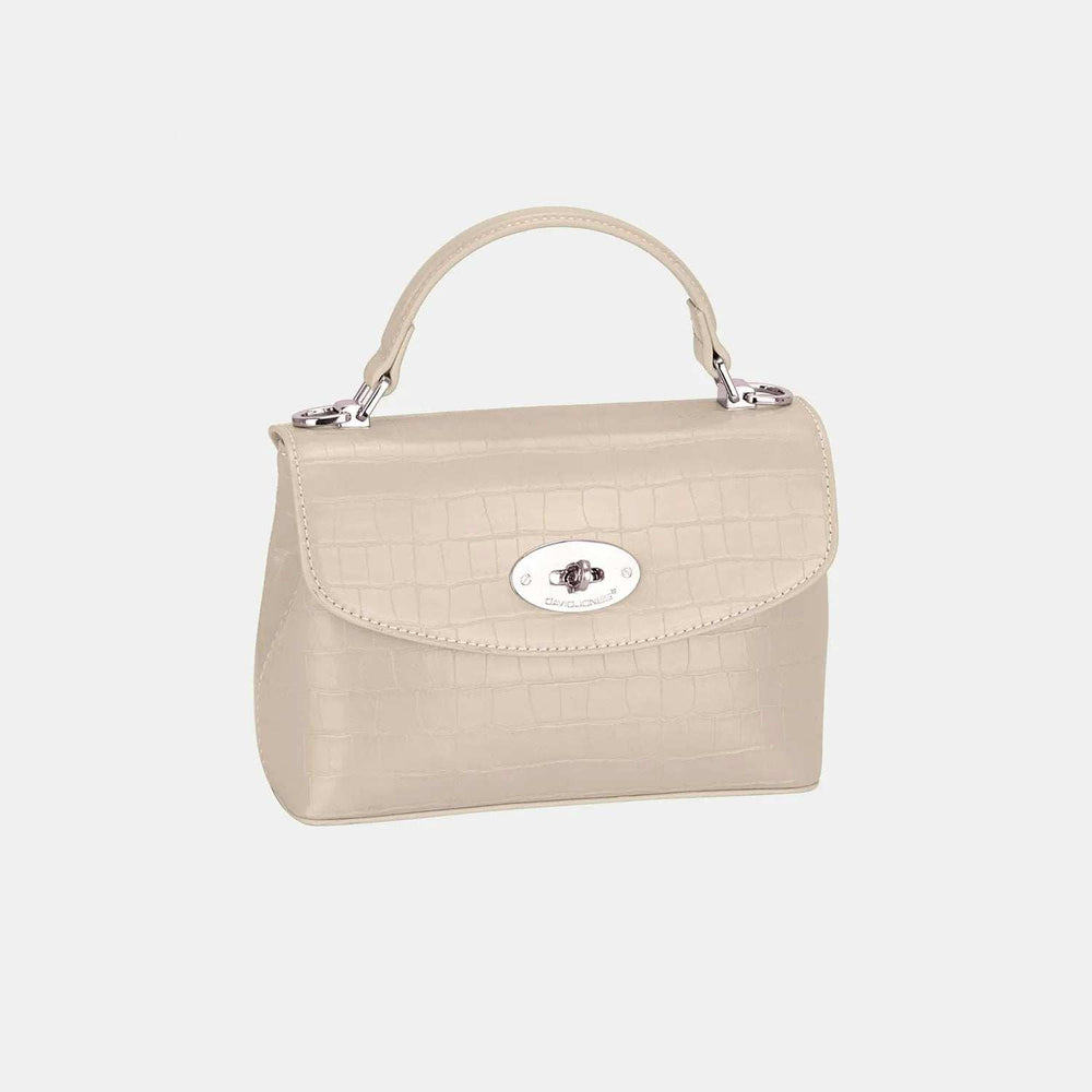 David Jones Texture PU Leather Handbag - Trendsi - Flyclothing LLC