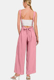 Zenana Pocketed Wide Strap Wide Leg Overalls - Trendsi - Flyclothing LLC