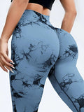 Tie-Dye High Waist Active Leggings - Trendsi - Flyclothing LLC