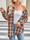 Plaid Button Up Long Sleeve Shirt - Trendsi - Flyclothing LLC