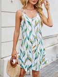 Printed Scoop Neck Cami Dress - Trendsi - Flyclothing LLC