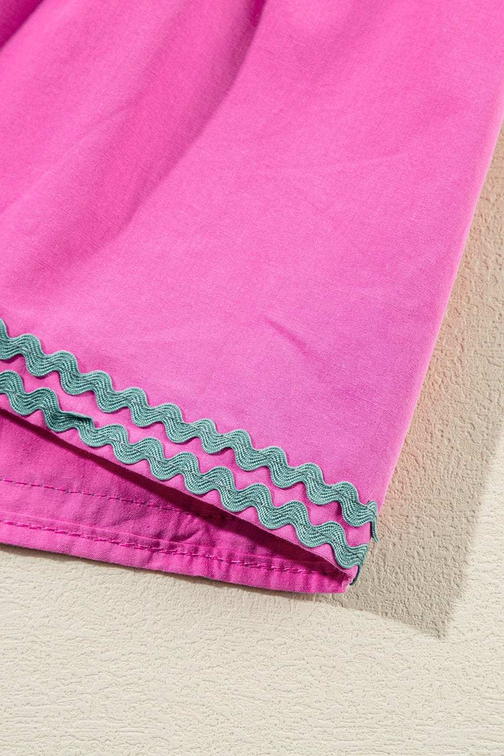 Ruffled Notched Cap Sleeve Mini Dress - Trendsi - Flyclothing LLC