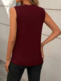 Round Neck Sleeveless Tank - Trendsi - Flyclothing LLC
