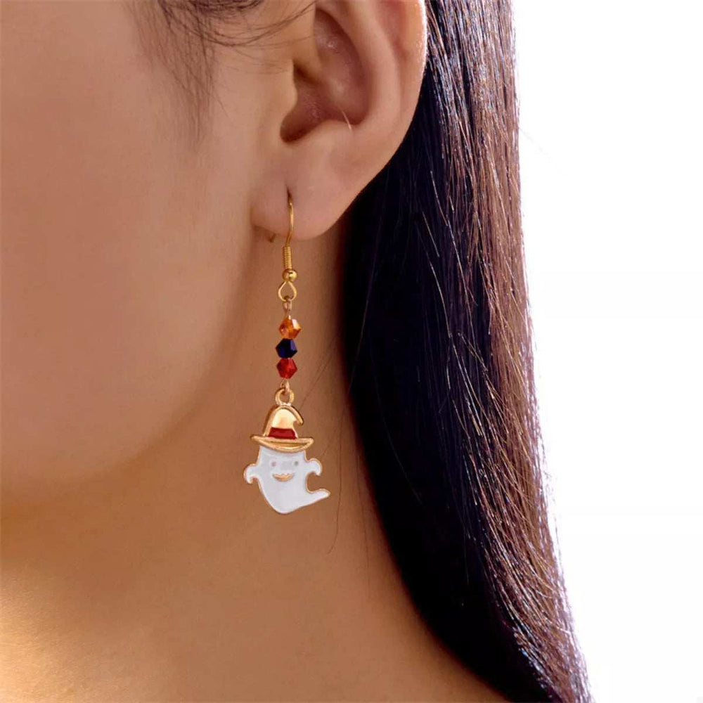 Halloween Ghost Pumpkin Drop Earrings - Trendsi - Flyclothing LLC