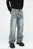 Wide Leg Jeans with Cargo Pockets - Trendsi - Flyclothing LLC