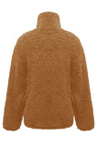 Fuzzy Turtleneck Long Sleeve Sweatshirt - Trendsi - Flyclothing LLC